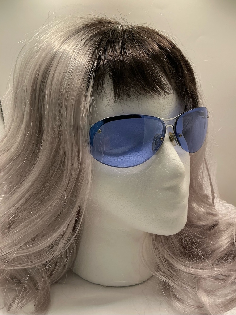 Rare 🇺🇸 Tommy Hilfiger Vintage Aviator Sunglasses With Blue Lenses - Picture 3 of 16